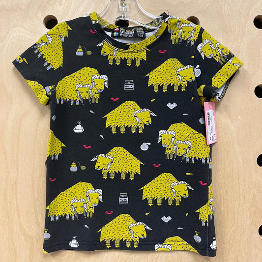 Black & Yellow Water Buffalo Tee