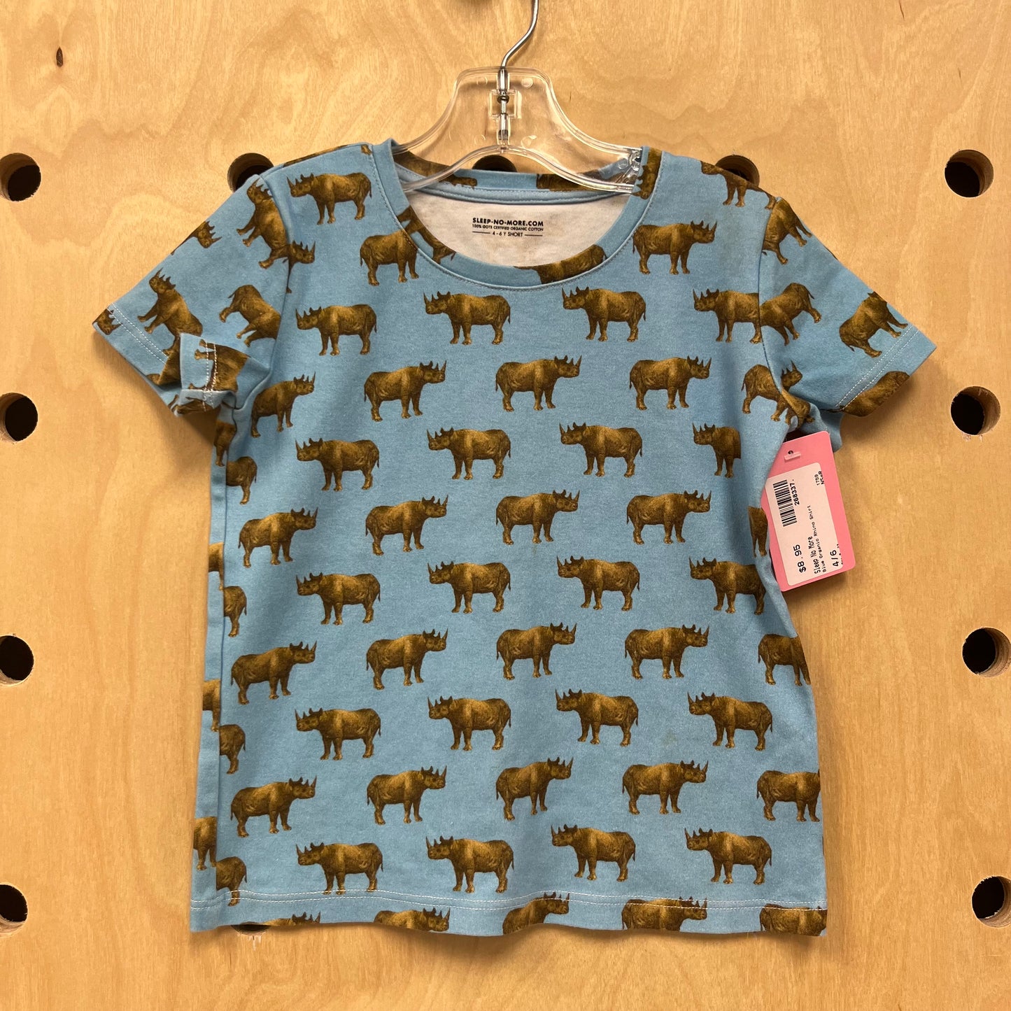 Blue Organic Rhino Shirt