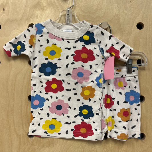 Cream Floral Organic Pajamas