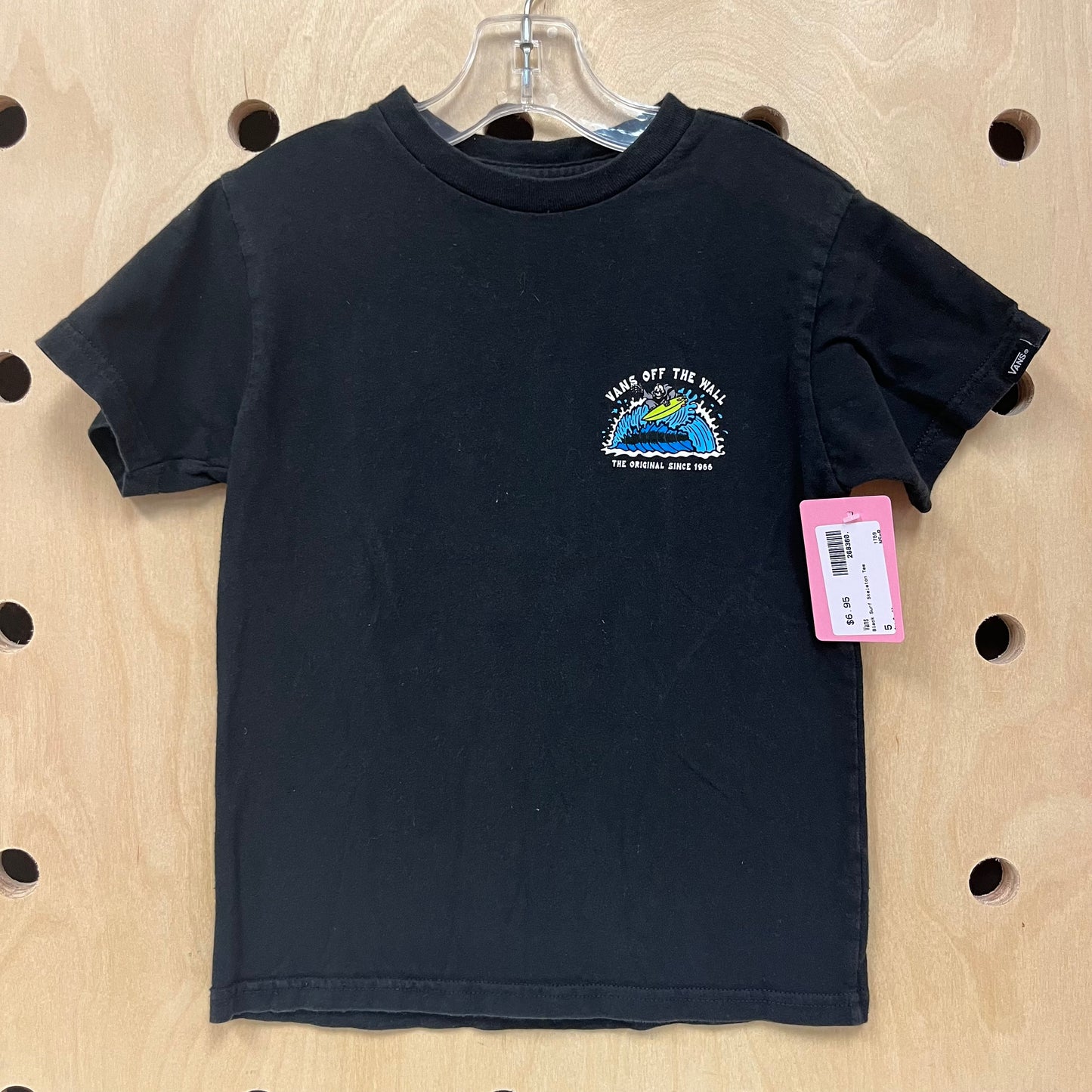 Black Surf Skeleton Tee