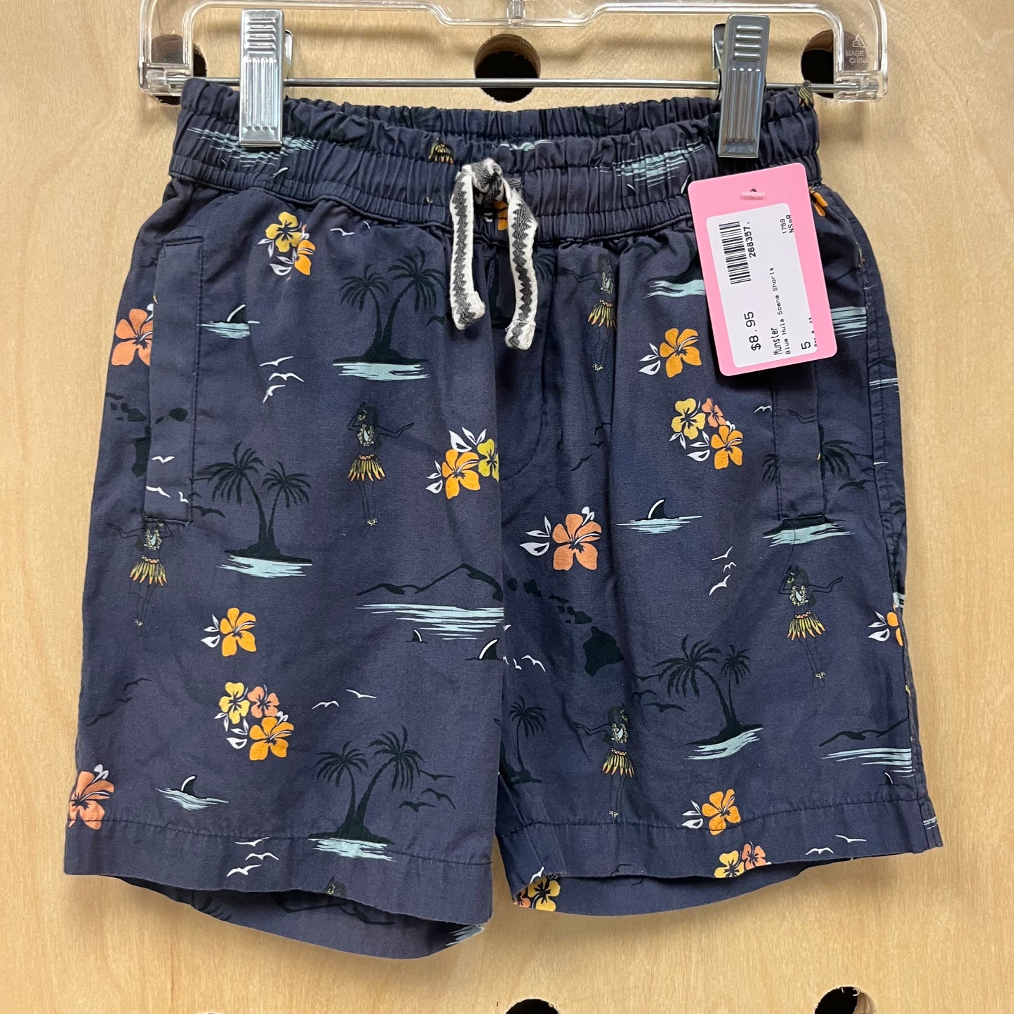Blue Hula Scene Shorts