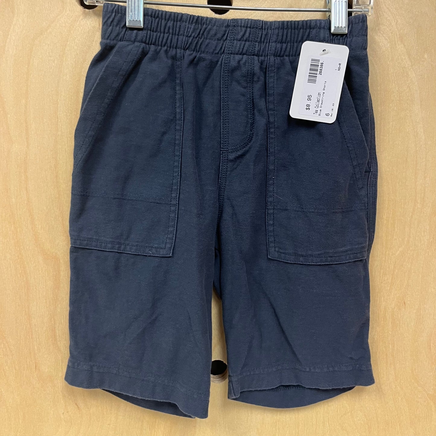 Blue Drawstring Shorts