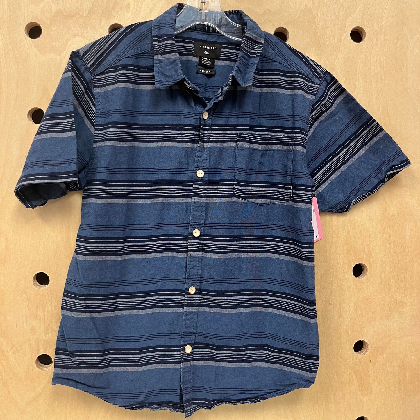 Blue Striped Button Up Shirt