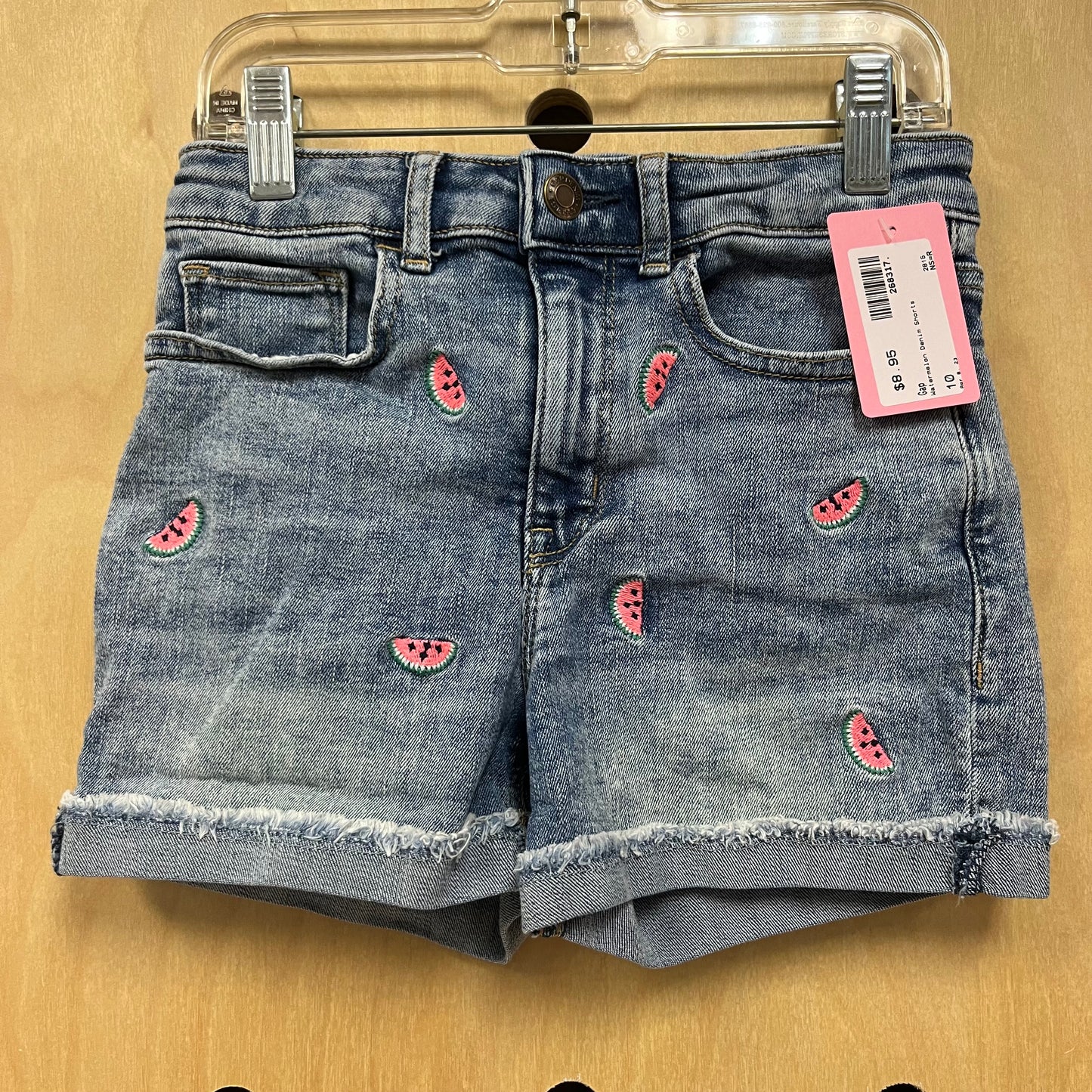 Watermelon Denim Shorts