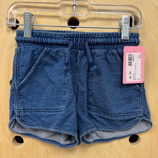 Denim Drawstring Shorts