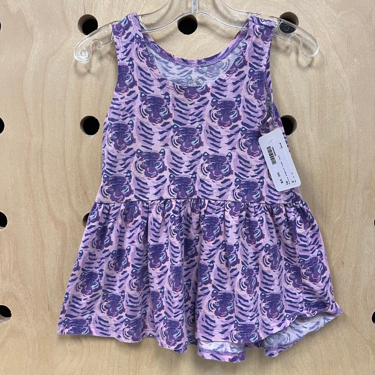 Purple Organic Tiger Tank