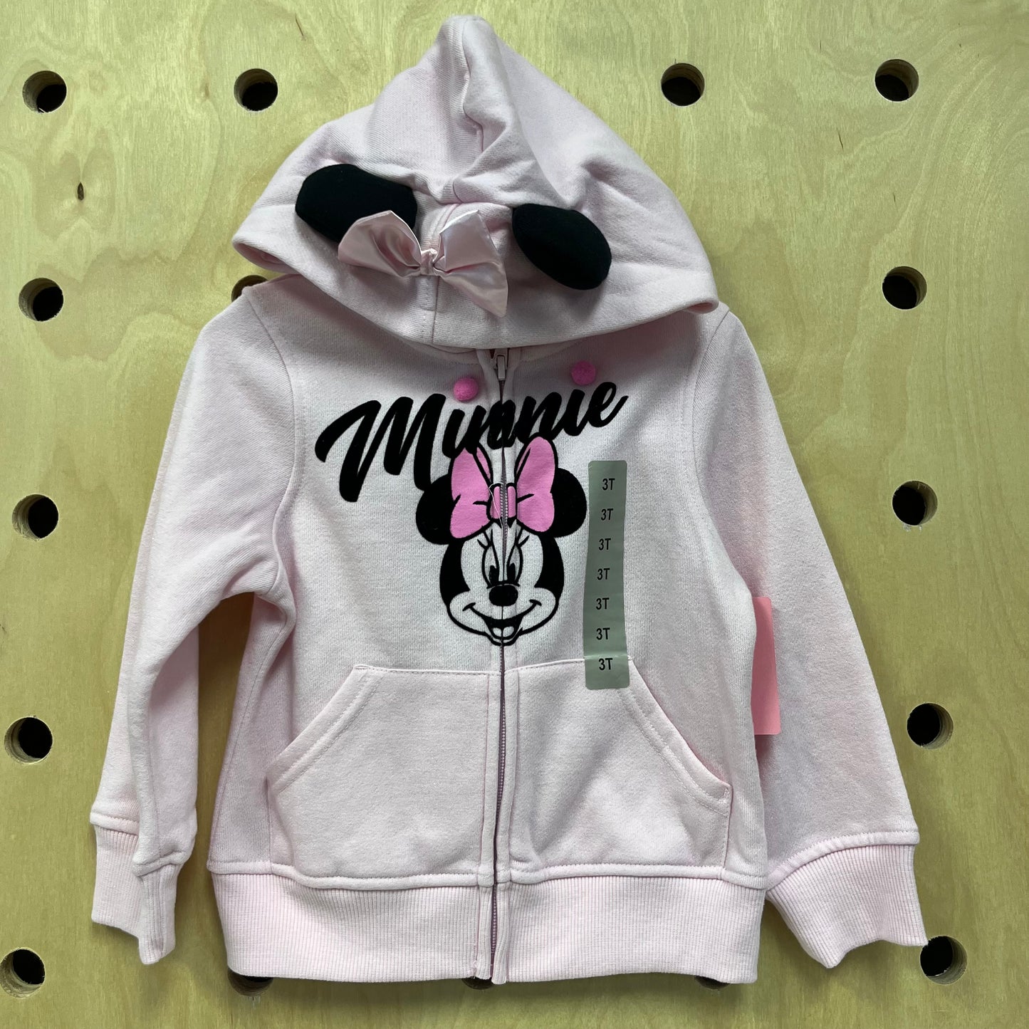 Pink Minnie Zip Hoodie NEW!