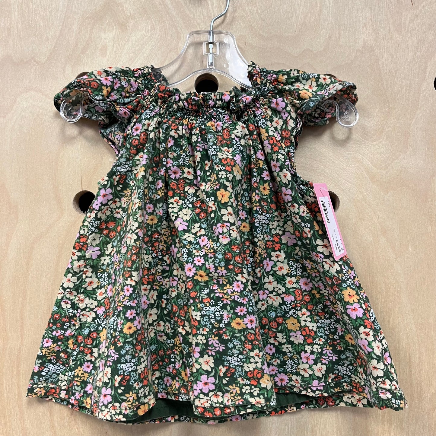 Green Floral Top
