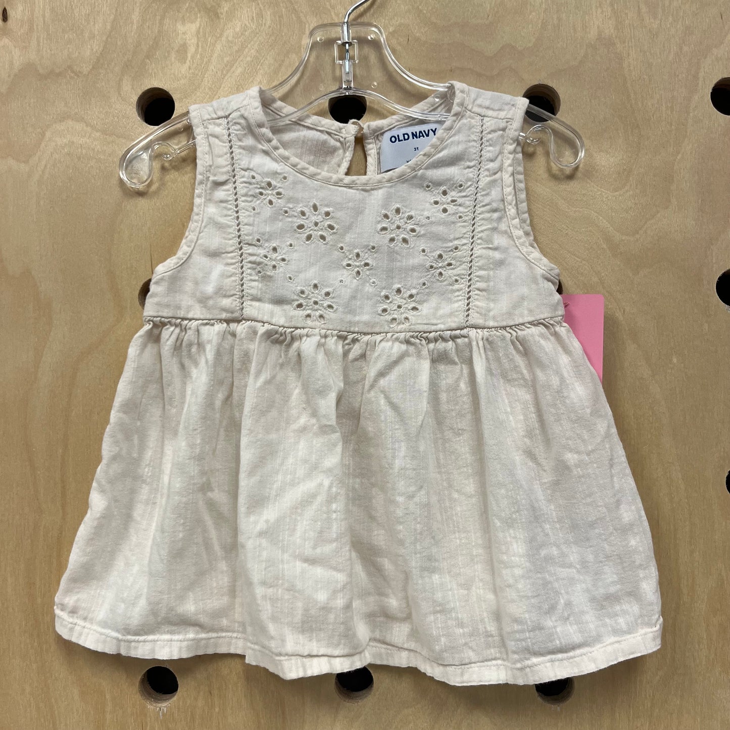 Cream Eyelet Tank