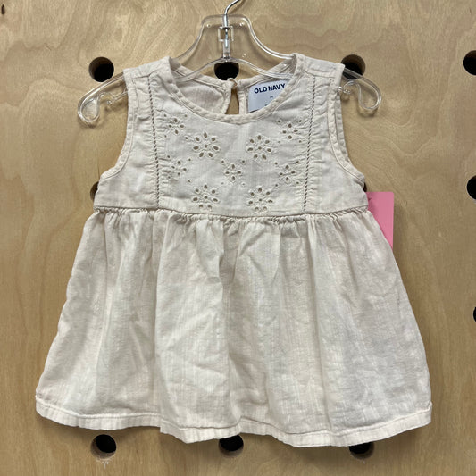 Cream Eyelet Tank