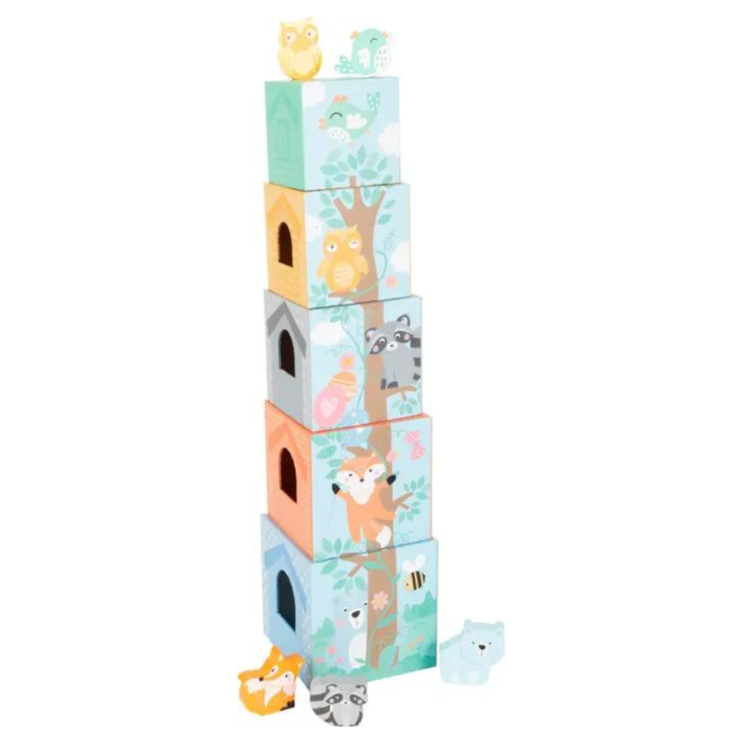 Pastel Animals Stacking Tower