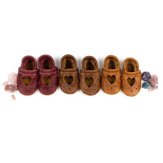 Heart Janes Shoes Currant (6M)