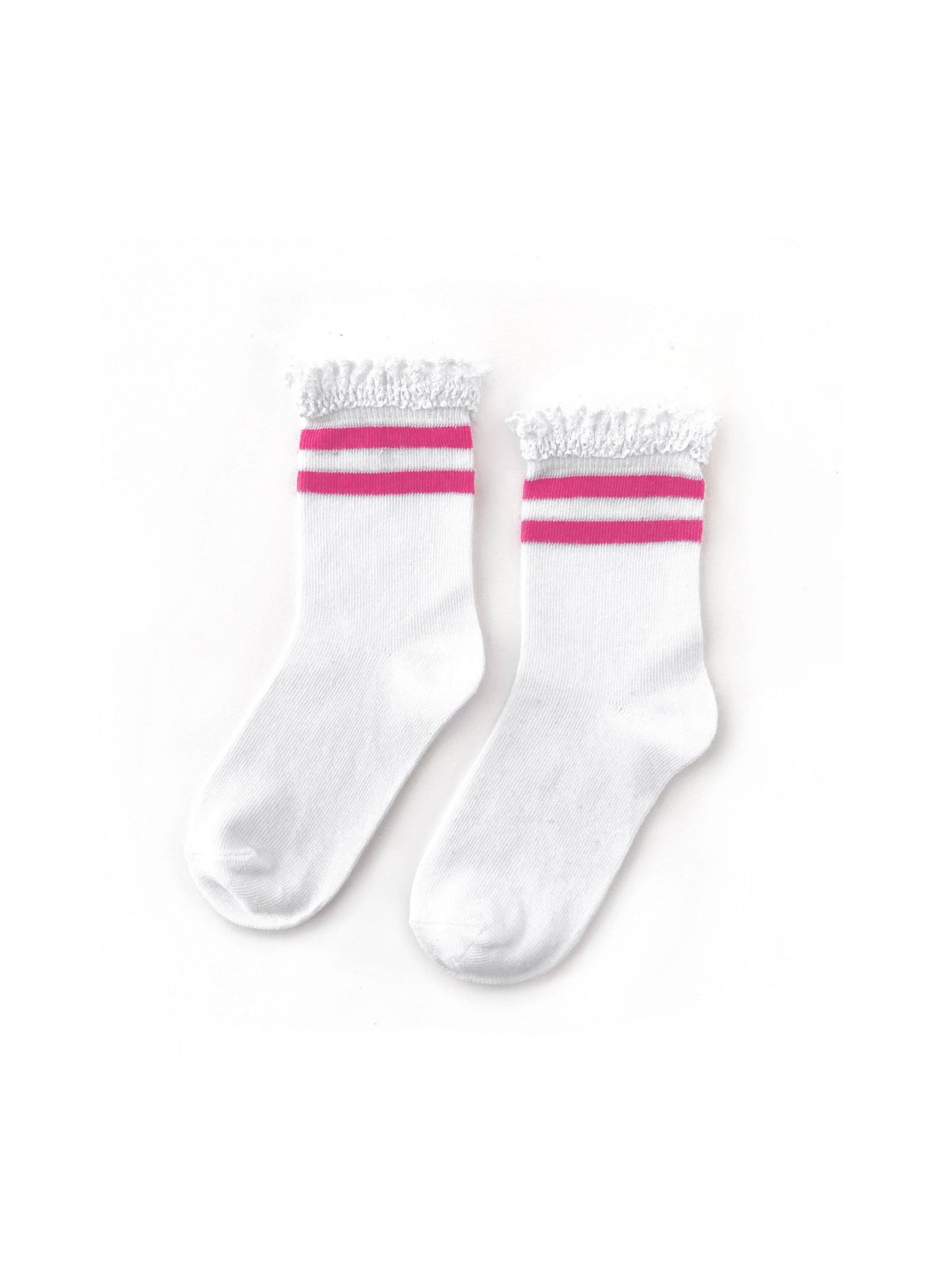 Hot Pink Stripe Midi Socks (4-6Y)