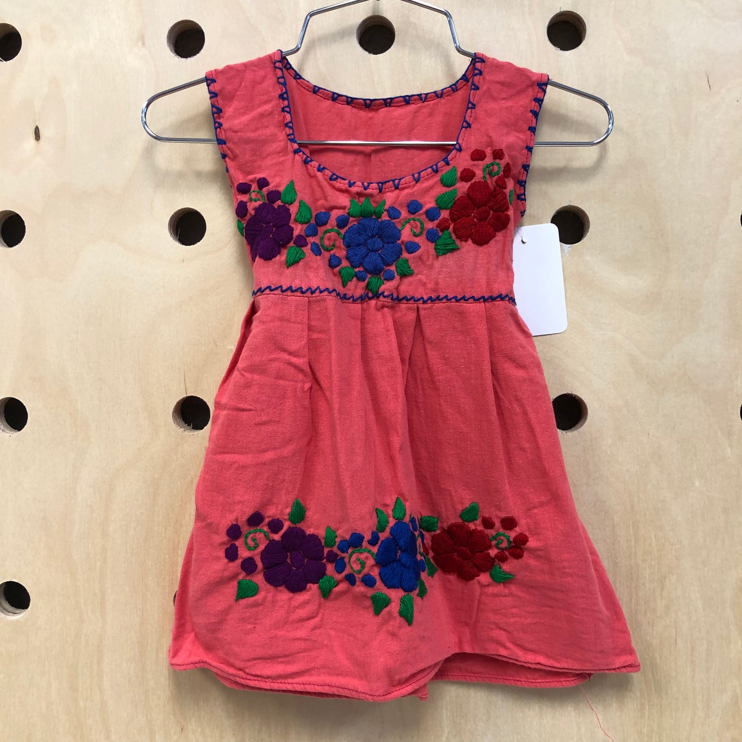 Pink Embroidered Dress