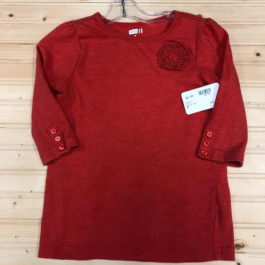 Red 3/4 Sleeve Top