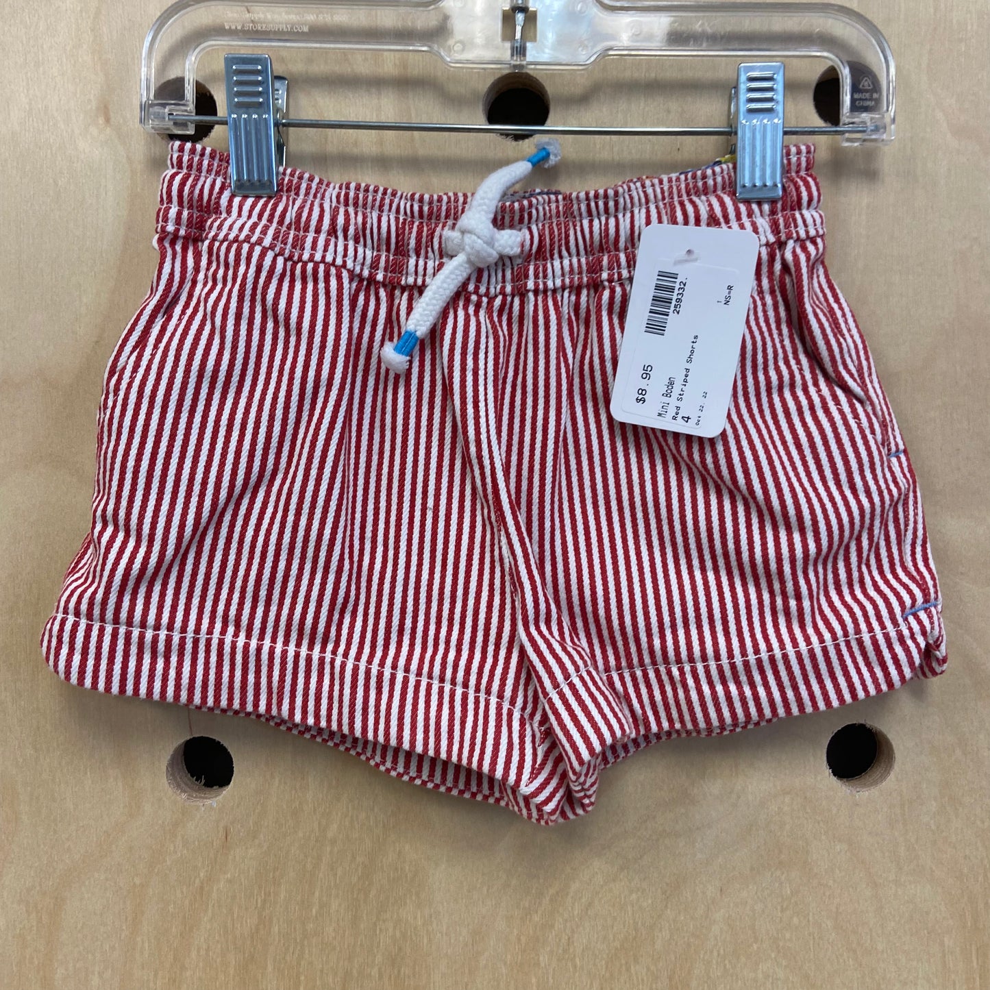 Red Striped Shorts