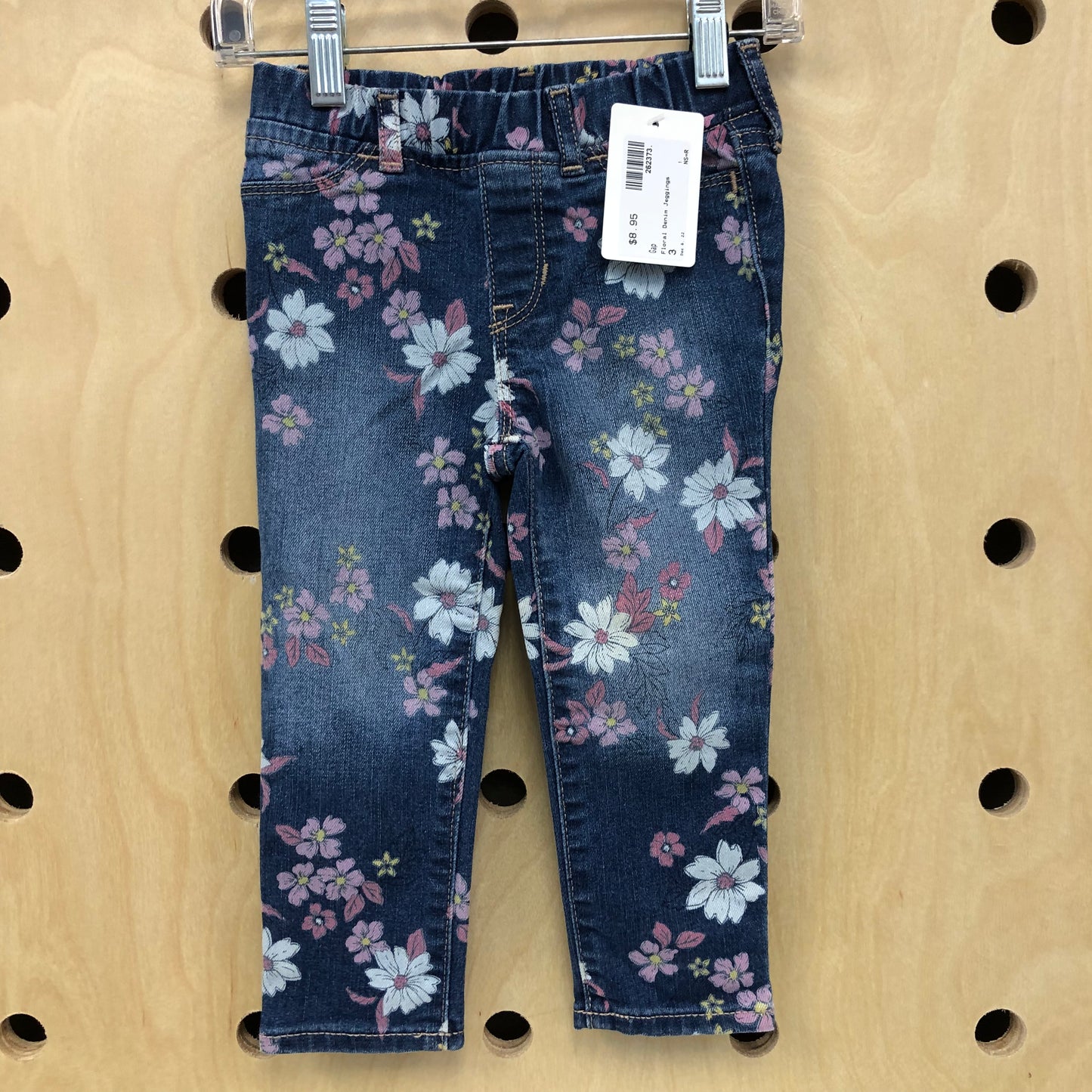 Floral Denim Jeggings