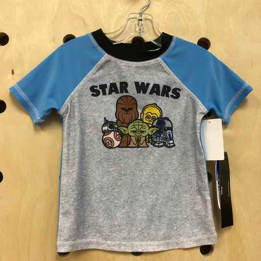 Blue+Grey Characters Swim Tee
