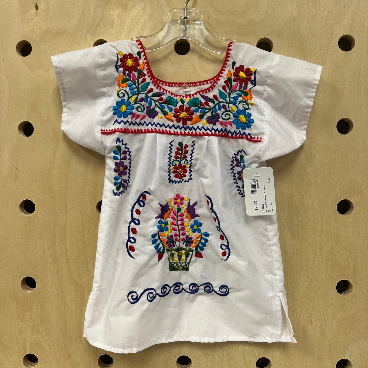 White Embroidered Dress