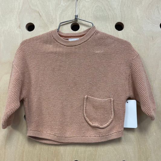 Neutral Waffle Knit Sweater