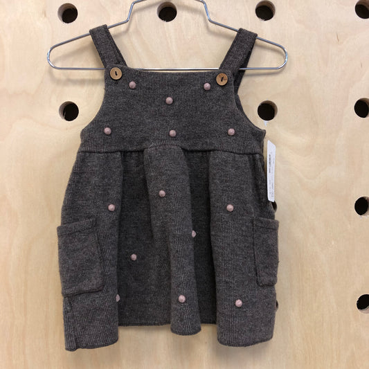 Brown Nobby Knit Dress