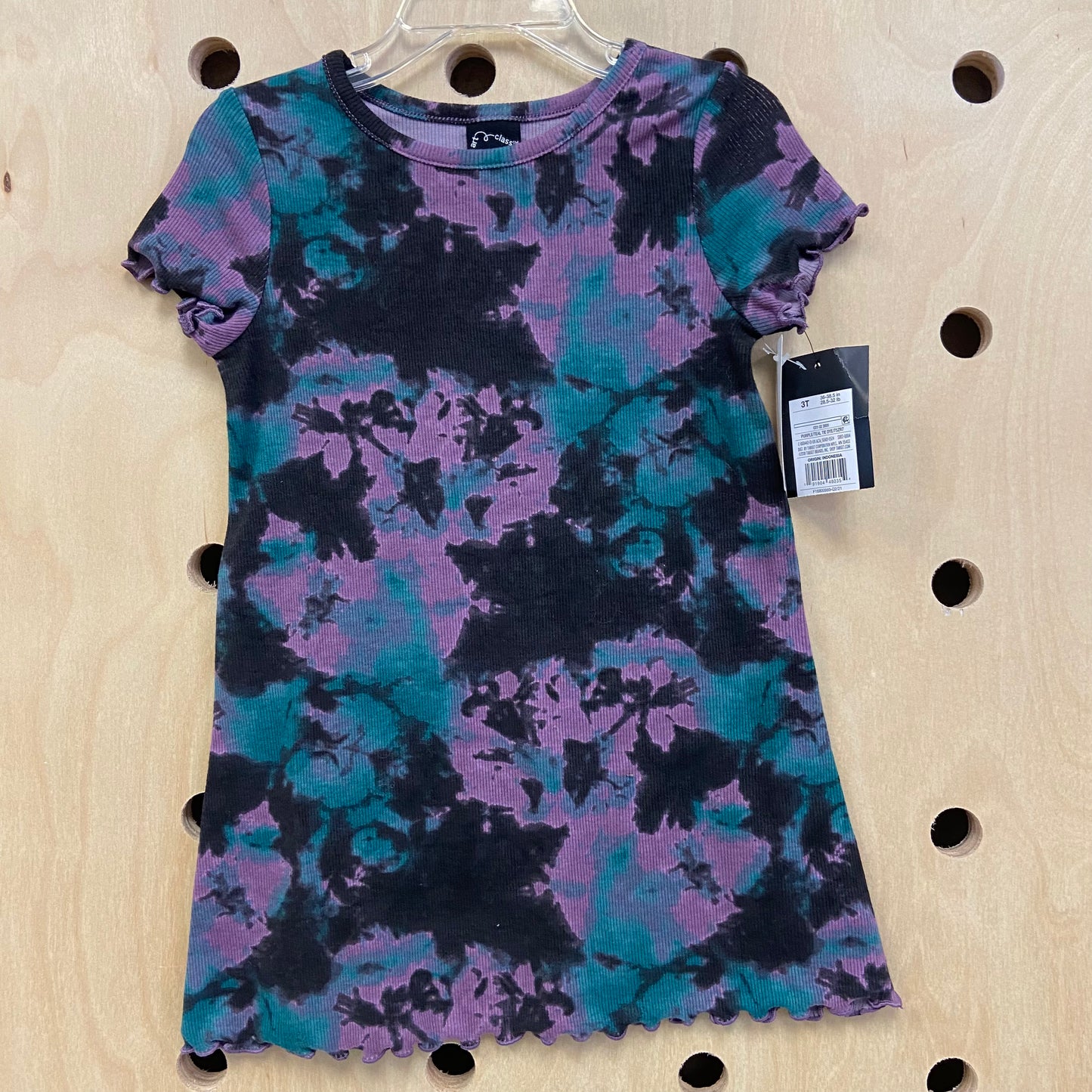 Black , Purple Teal Dress NEW!
