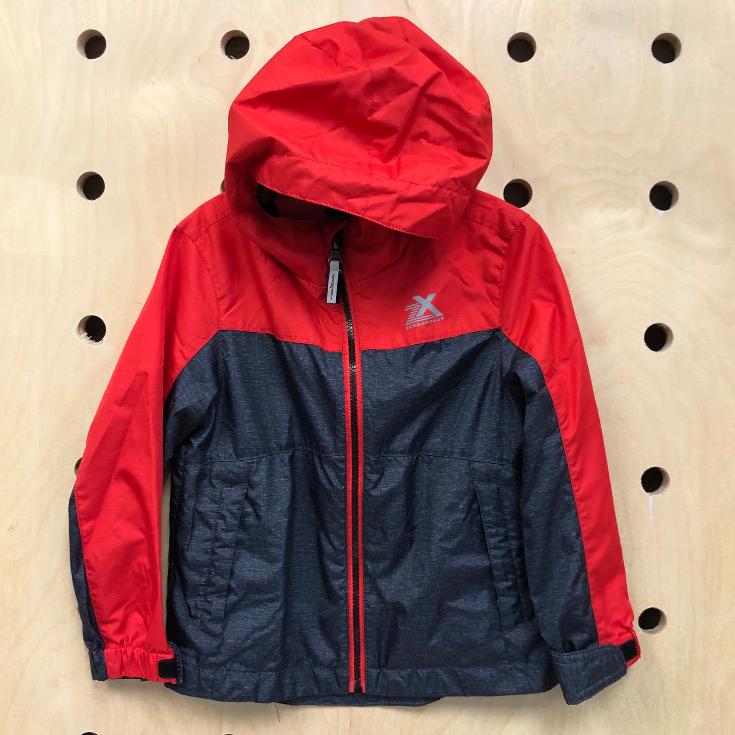 Orange + Grey Windbreaker