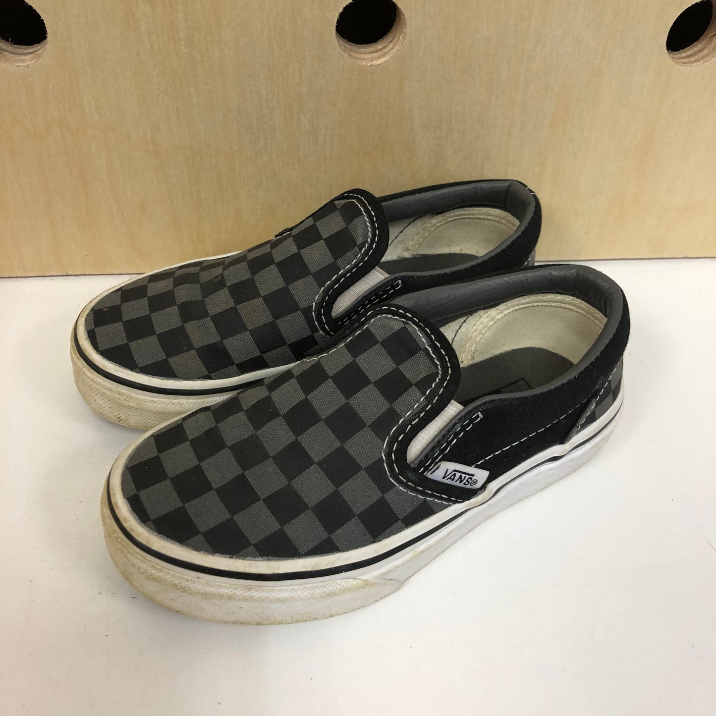 Black & Grey Slip Ons