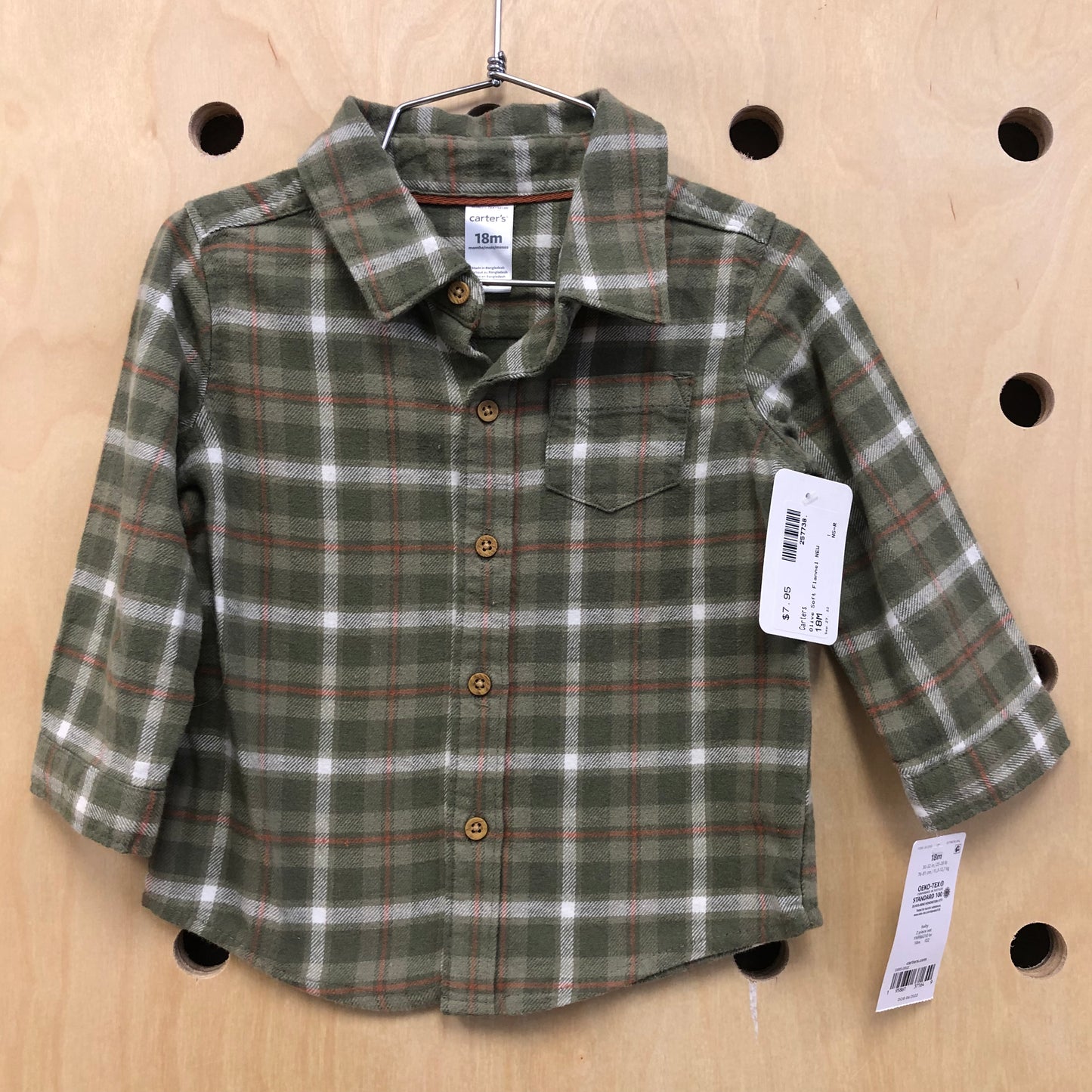 Olive Soft Flannel NEW