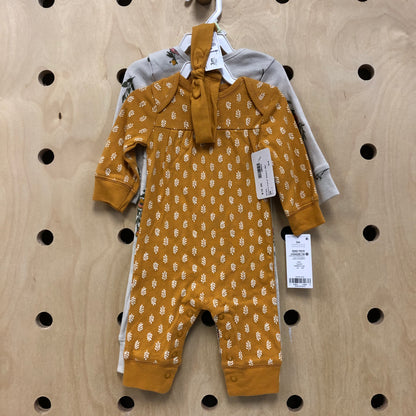 Mustard Floral Rompers NEW!