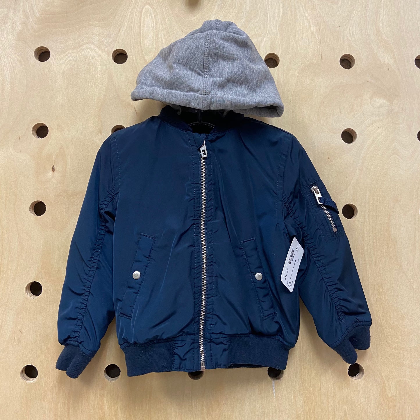 Blue + Grey Hoodie Jacket