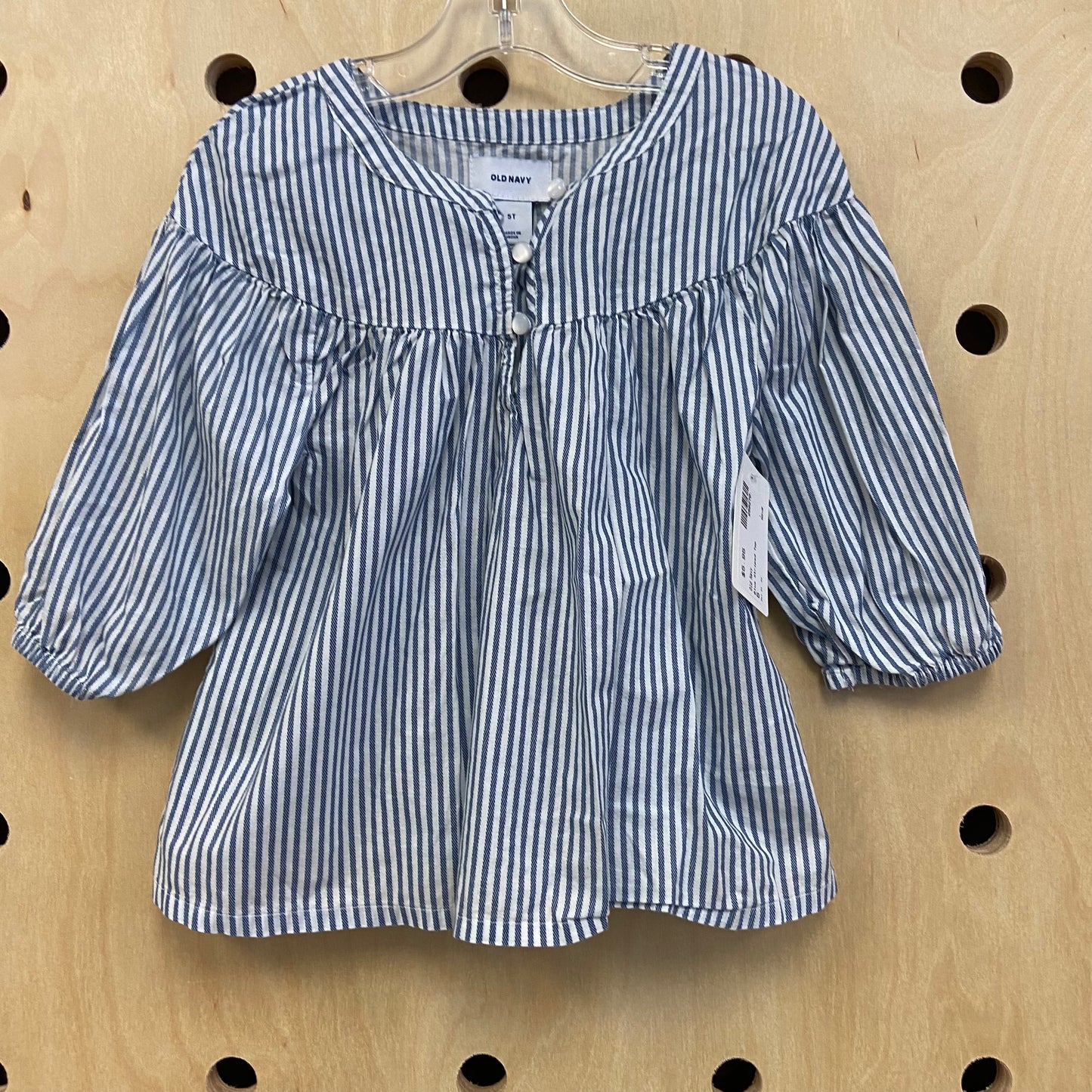 Blue Striped Top