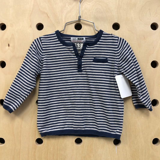 Blue Striped Sweater