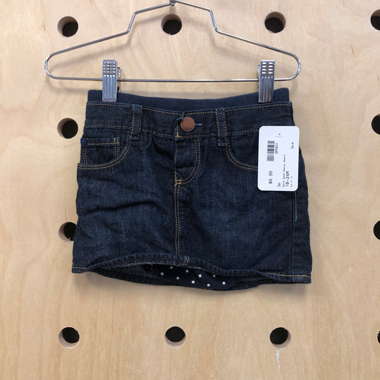 Dark Wash Denim Skort