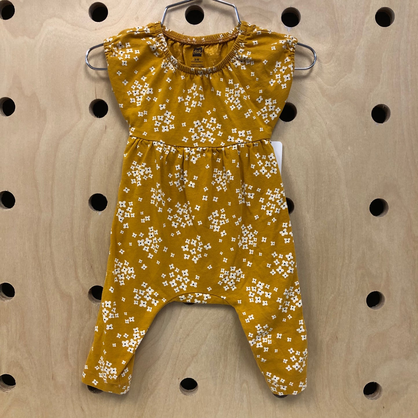 Mustard Floral Romper