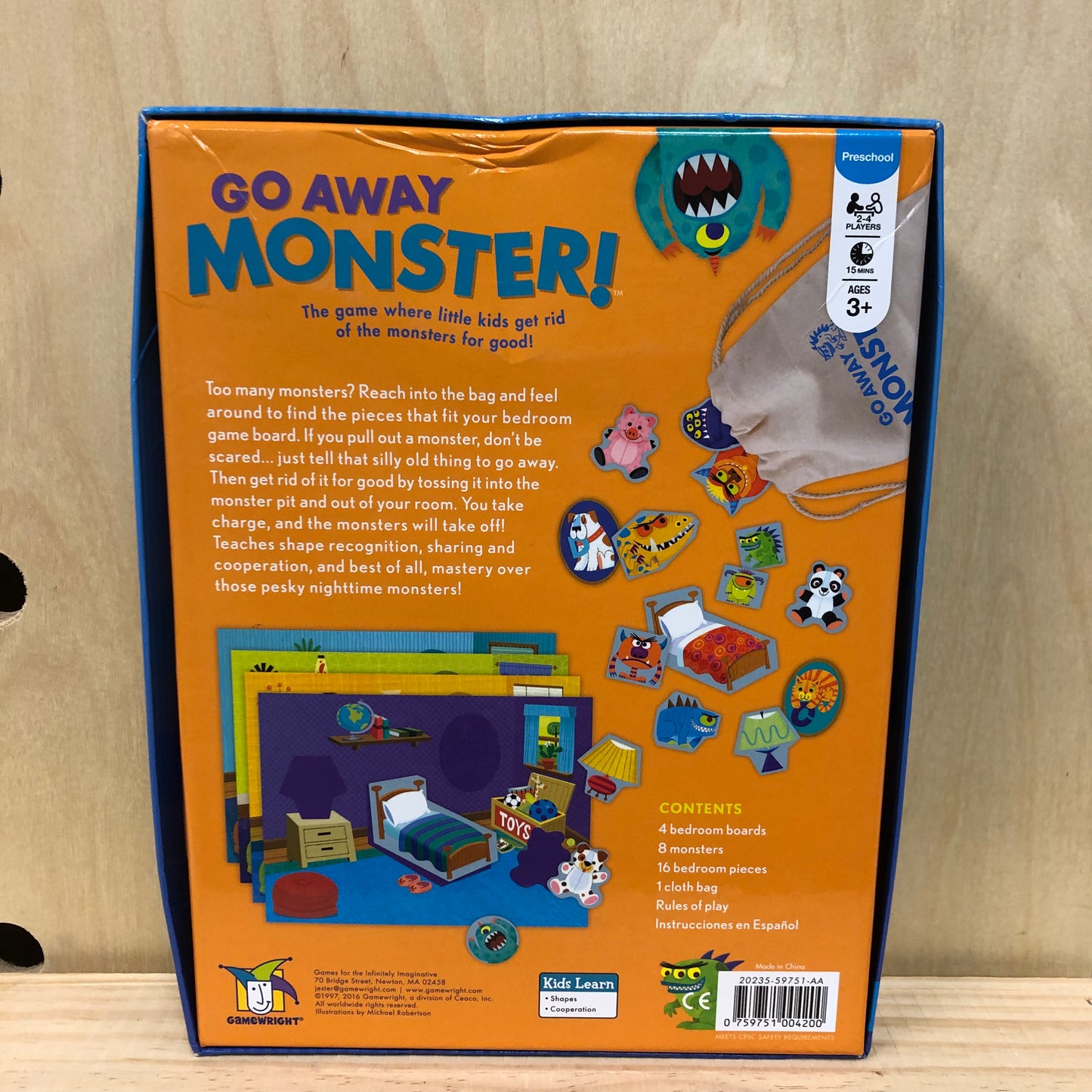 Go Away Monster? Game Box