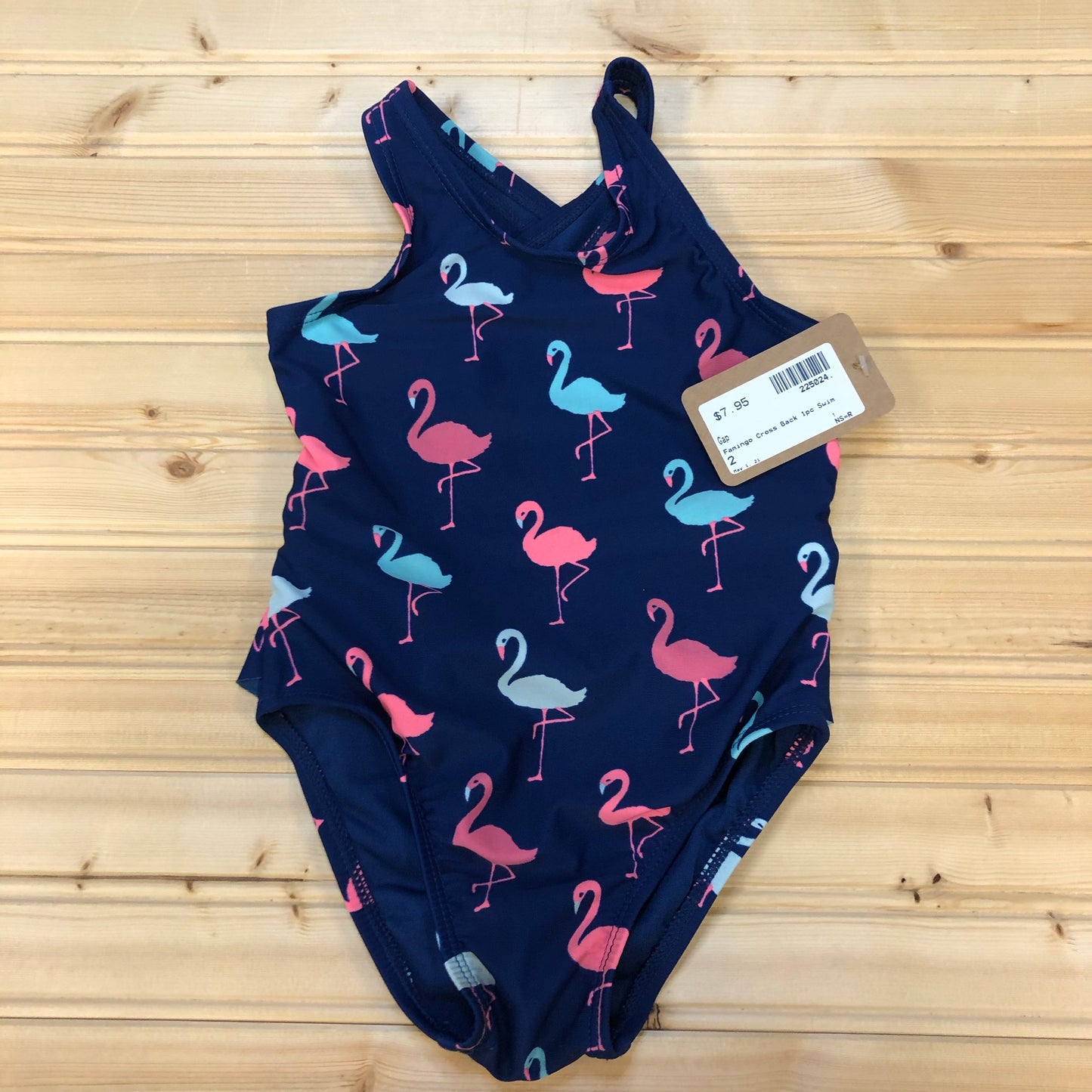Flamingo Cross Back Swimsuit