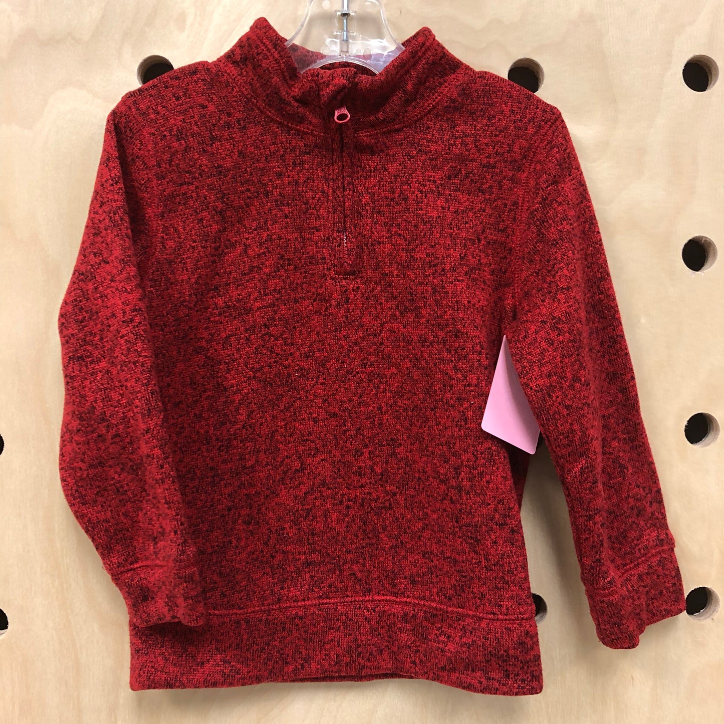 Red 1/4 Zip Fleece Pullover