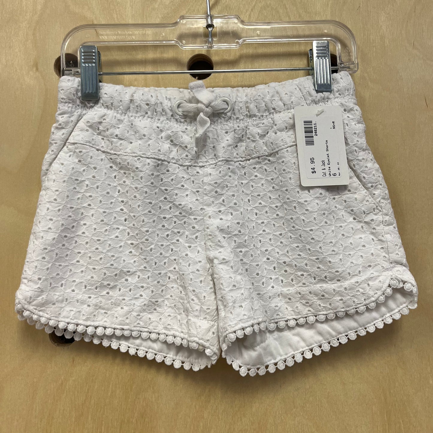 White Eyelet Shorts