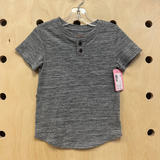 Grey Pocket Henley