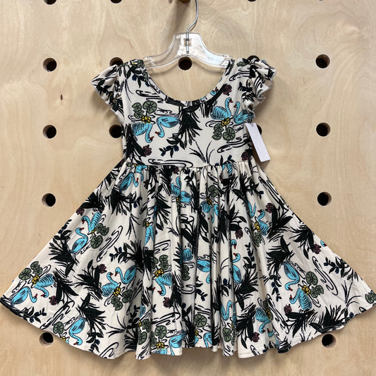 Cream Swan Dress