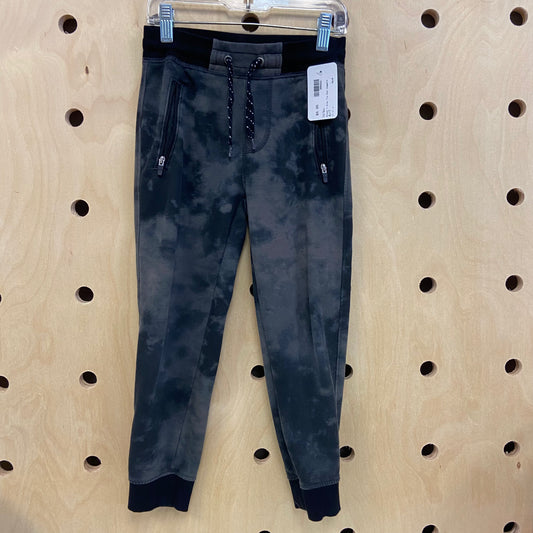 Black + Grey Tie Dye Joggers