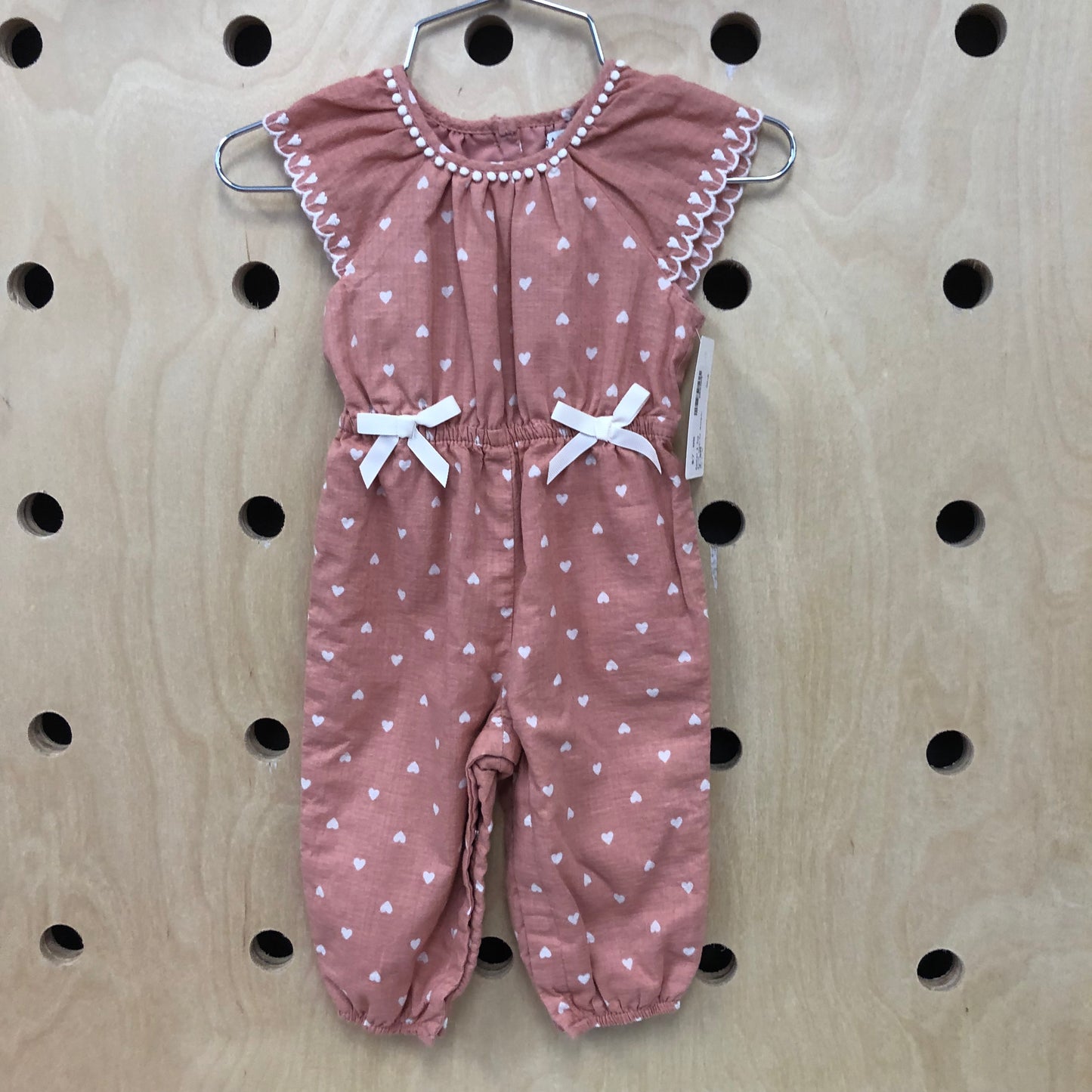 Pink Hearts Romper