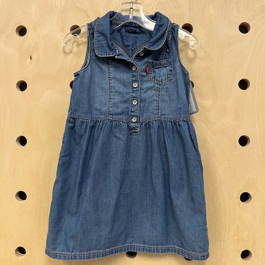 Denim Sleevless Dress