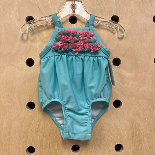 Pink +Teal Swimsuit