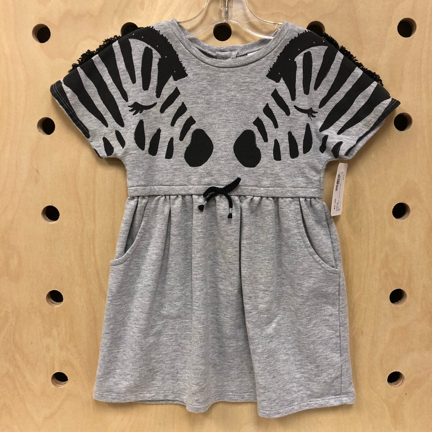 Grey Soft Zebras Dress