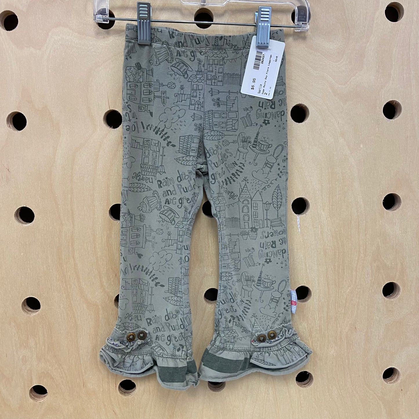 Sage Rainy Day Flare Leggings