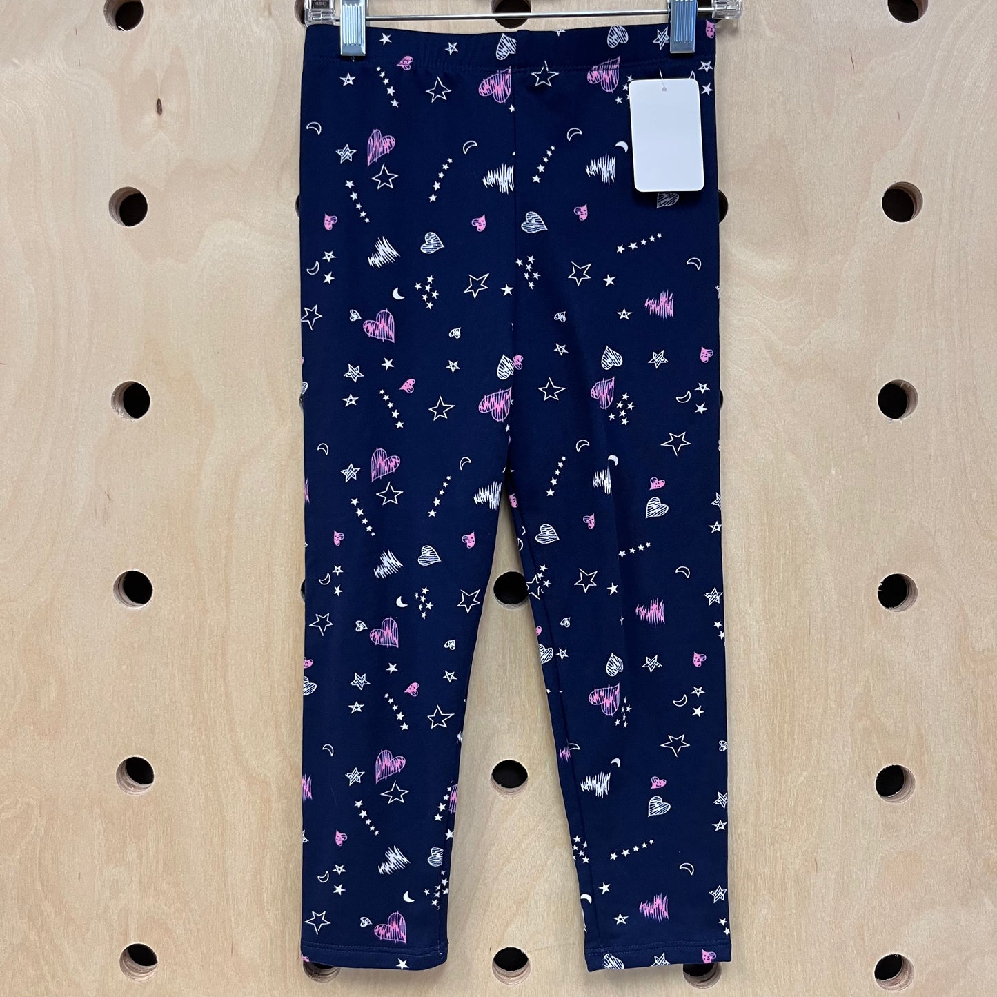 Navy Doodles Leggings NEW