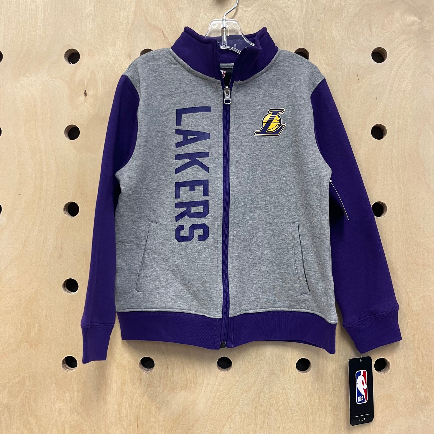 Grey/Purple Lakers Zip Up NEW!