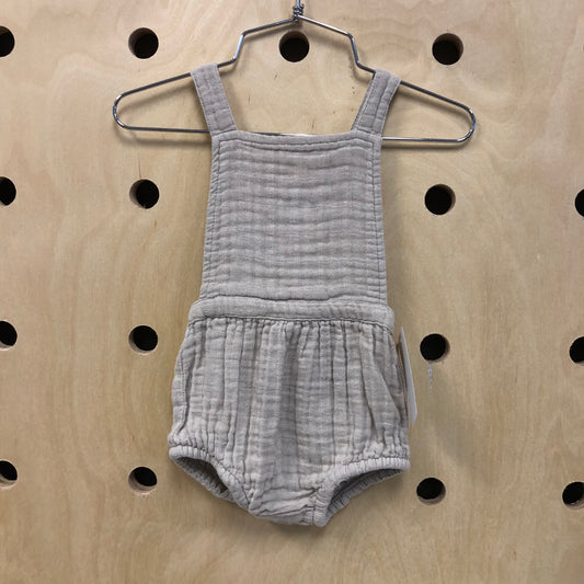 Beige Organic Muslin Romper
